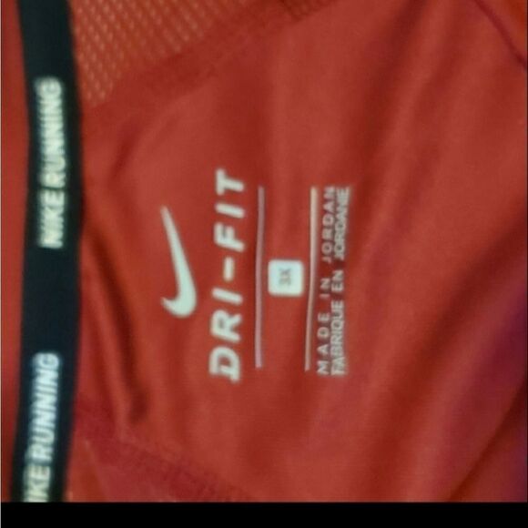 3X NEW NIKE DRI-FIT CREW NECK BRICK RED TECH short sleeve shirt TOP 3 X 3XL NWT - Picture 5 of 6